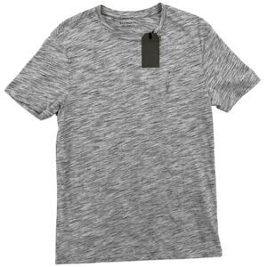 NWT Allsaints Chalk Race Tonic Light Gray Soft Crewneck T-Shirt Men's Size SMALL
